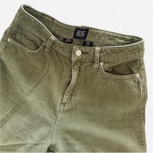 BDG Sage Green Corduroy High-Rise Pants